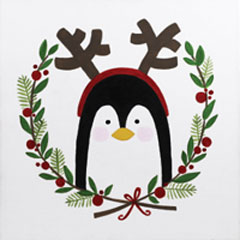 Festive Penguin - 12 x 12